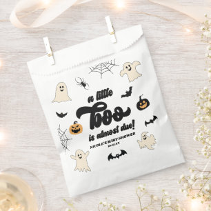 A Little Boo Is Almost Due! Halloween Baby Shower Favor Bag