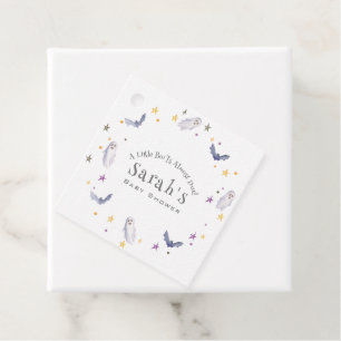 A Little Boo Is Almost Due Halloween Baby Shower Favor Tags