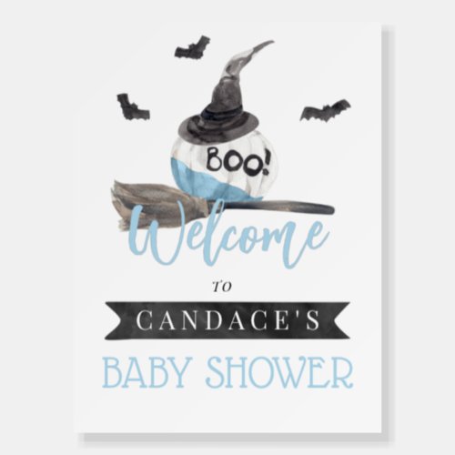 A Little Boo is Almost Due Halloween Baby Shower  Foam Board