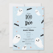 A Little Boo is Almost Due Halloween Baby Shower I Invitation (Front)