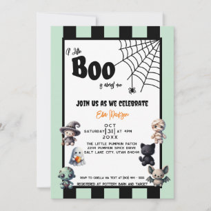 A Little Boo is Almost Due Halloween Baby Shower Invitation
