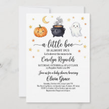 "A Little Boo is Almost Due" Halloween Baby Shower