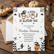 a little boo is almost due halloween baby shower