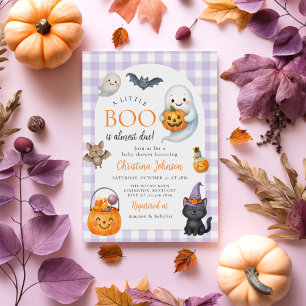 A Little Boo is Almost Due Halloween Baby Shower Invitation
