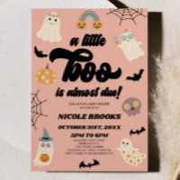 A Little Boo Is Almost Due! Halloween Baby Shower