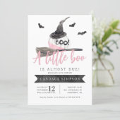 A Little Boo is Almost Due Halloween Baby Shower Invitation (Standing Front)