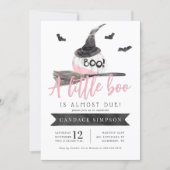 A Little Boo is Almost Due Halloween Baby Shower Invitation (Front)