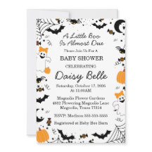 A Little Boo Is Almost Due Halloween Baby Shower