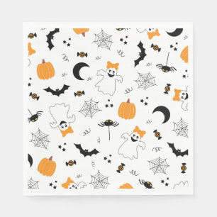 A Little Boo Is Almost Due Halloween Baby Shower Napkins