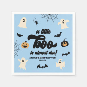 A Little Boo Is Almost Due! Halloween Baby Shower Napkins