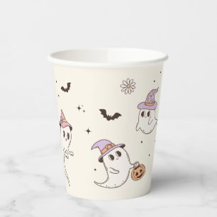 A Little Boo is Almost Due Halloween Baby Shower Paper Cups