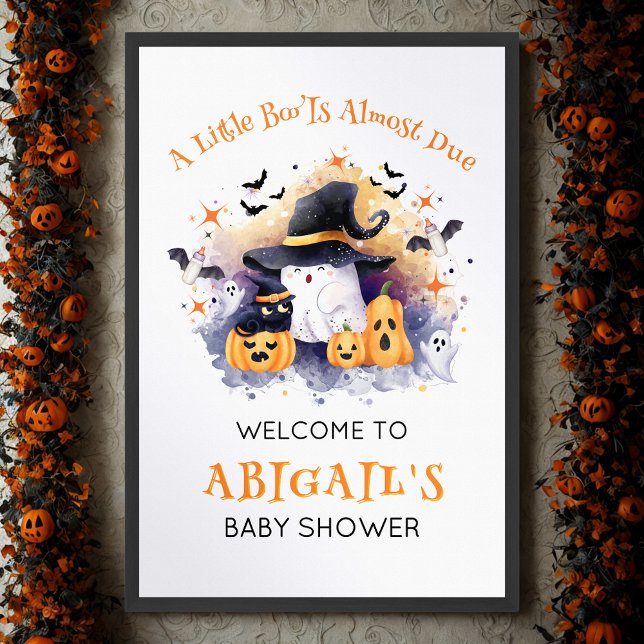 A Little Boo Is Almost Due welcome sign  (Creator Uploaded)