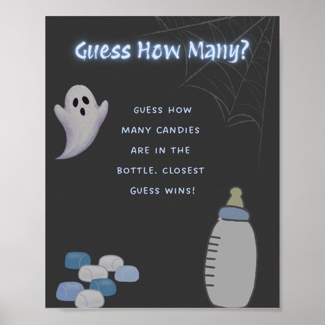 A little boo is due guess how many sign (Front)