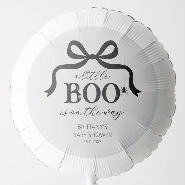 A Little Boo Is On The Way Baby Shower Balloon (Front)