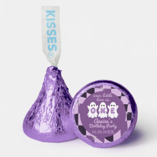 A Little Boo Is One Purple Checkered 1st Birthday Hershey®'s Kisses®