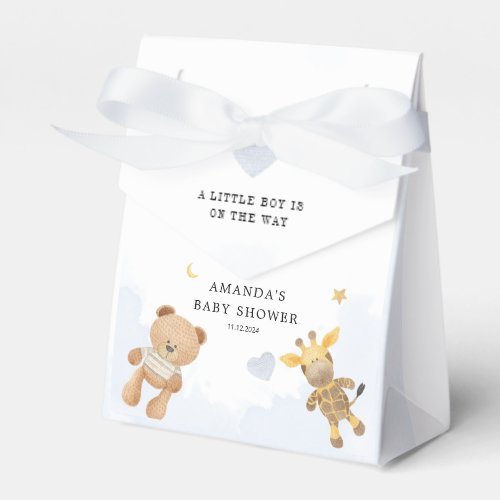 A Little Boy is on the Way Baby Shower Favor Boxes