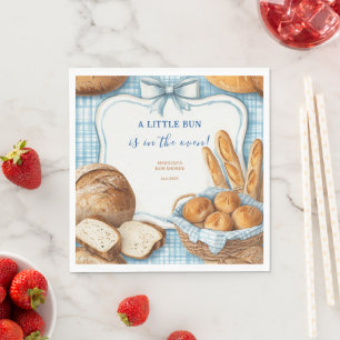 A Little Bun Is in the Oven Baby Shower Invitation Napkins