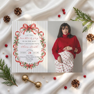 A Little Bundle Of Joy Baby Shower Photo Invitation