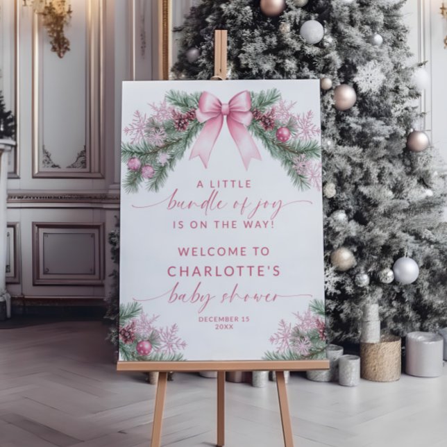 A little Bundle Of Joy Baby Shower Welcome Sign (Creator Uploaded)