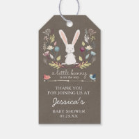 A Little Bunny Baby Shower Favor Gift Tags