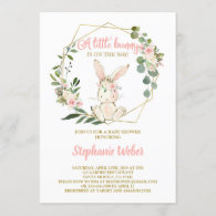 A little Bunny baby shower girl Invitation