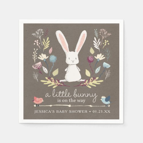 A Little Bunny Baby Shower Napkins