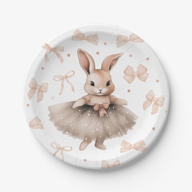 A Little Bunny Baby Shower Paper Plates (Front)
