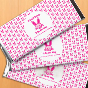 A Little Bunny Is On Her Way Hershey Bar Favors