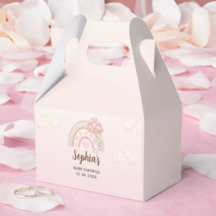 A Little Bunny is on the Way Baby Shower Girl Favor Boxes