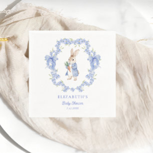 A Little Bunny Is On The Way Baby Shower Napkins