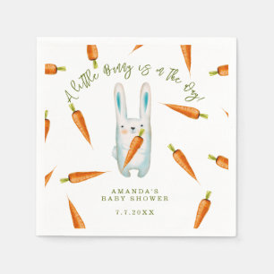 A little Bunny is on the way! Baby Shower Napkins