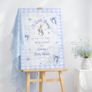 A Little Bunny Is On The Way Baby Shower Welcome Foam Board