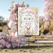 A Little Bunny is On the Welcome Sign