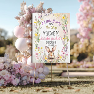 A Little Bunny is On the Welcome Sign