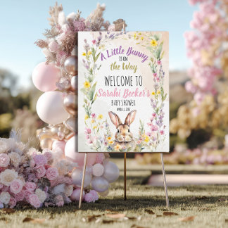 A Little Bunny is On the Welcome Sign