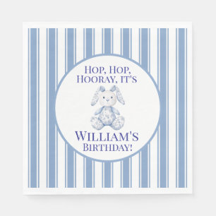 A Little Bunny is Turning One Napkins