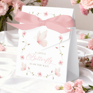 A Little Butterfly Baby Shower Favor Box