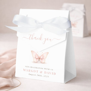 A Little Butterfly Coed Baby Shower Thank You Favor Boxes
