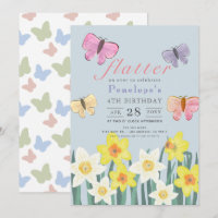 A Little Butterfly Daffodil Girl Birthday