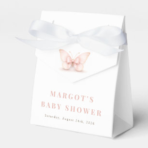 A Little Butterfly Girl Baby Shower Thank You Favor Boxes