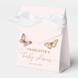 A Little Butterfly Is On Her Way Baby Shower Favor Boxes