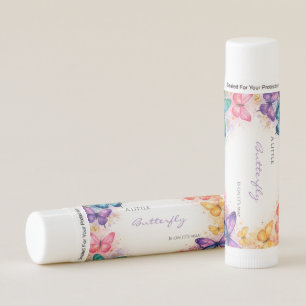 A Little Butterfly On It’s Way Glitter Baby Shower Lip Balm