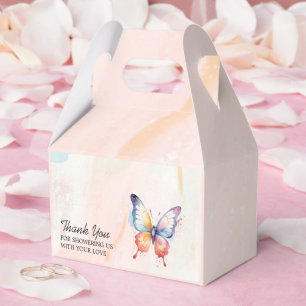 A little butterfly pastel whimsical Baby Shower Favor Boxes