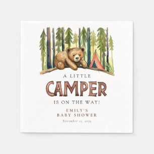 A Little Camper Forest Baby Shower Napkins