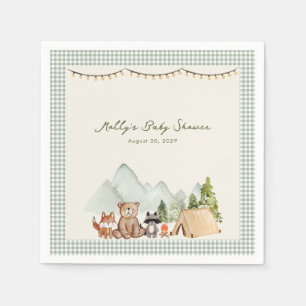 A Little Camper Woodland Baby Shower Napkins