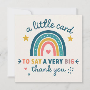 A Little Card to Say a Very Big Thank You