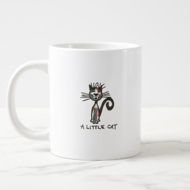 A Little Cat Giant Coffee Mug (Left)