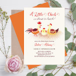 A little Chick is about to hatch Baby Shower Invitation<br><div class="desc">Beautiful Invitation to celebrate Special occasions and festivals comes with digital and E-invitation as per your request. We would love to replicate our designs to make multiple products like rsvp cards, labels envelopes, and more. Customization is available for ready to print on request at info@shamaurcreatif@gmail.com Look Forward to hearing from...</div>