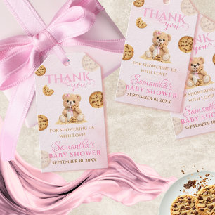 A little Cookie Baby Shower - Cookie and milk Gift Tags