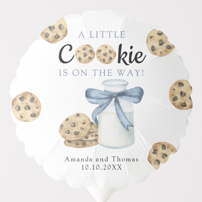 A Little Cookie is on the way Baby shower Balloon (Front)